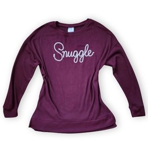 Burgundy Snuggle Sweater, Women's Small